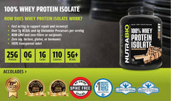 אבקת חלבון איזולט | Nutrabio Whey Protein Isolate Ice Cream Cookie Dream