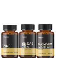 חבילה zinc+ omega3+ magnesium sport x3