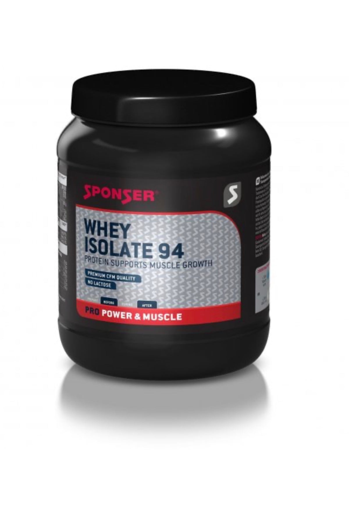 אבקת חלבון Isolate 94 במשקל 850 גרם מבית Sponser - בטעם טבעי (Neutral)
לצפייה